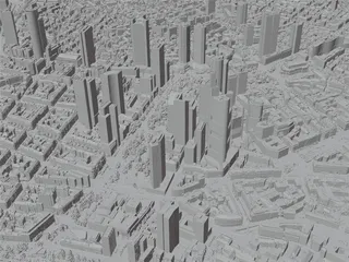 Frankfurt City, Germany (2022) 3D Model preview