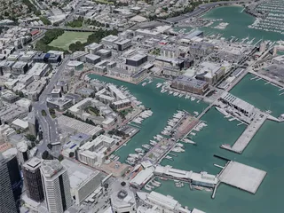 Auckland City, New Zealand (2022) 3D Model preview
