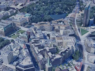 Dusseldorf City, Germany (2023) 3D Model preview