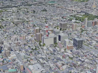 Saitama City, Japan (2022) 3D Model preview