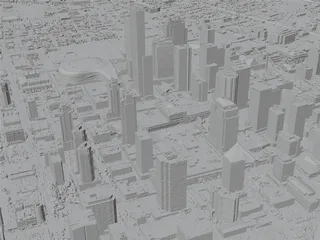 Edmonton City, AB, Canada (2023) 3D Model preview