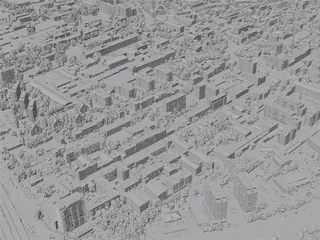 Lodz City, Poland (2023) 3D Model preview