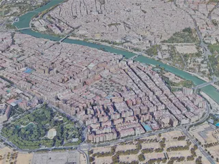 Seville City, Spain (2022) 3D Model preview