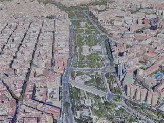Valencia City, Spain (2022) 3D Model preview