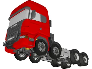 Scania 8X4 3D Model preview