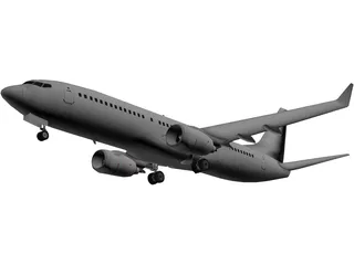 Boeing 737-800 3D Model preview