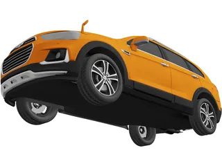 Chevrolet Captiva JP 3D Model preview