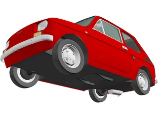 Fiat 126p (1976) 3D Model preview