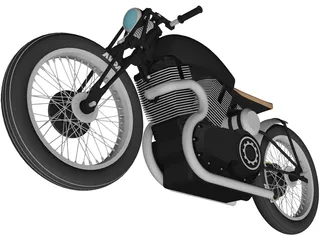 Vincent Black Lightning 3D Model preview