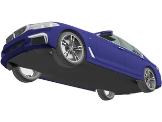 BMW M550i 3D Model preview