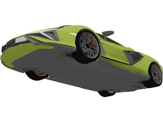 Lamborghini Sian (2020) 3D Model preview