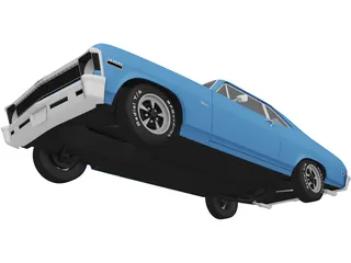 Chevrolet Nova (1969) 3D Model preview
