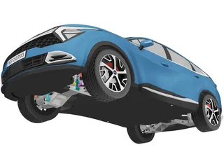 Kia Sportage Hybrid 3D Model preview