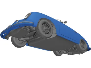 Porsche 356A Speedster (1957) 3D Model preview
