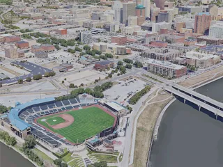 Des Moines City, IA, USA (2022) 3D Model preview