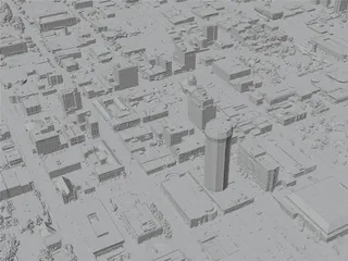 Springfield City, IL, USA (2022) 3D Model preview