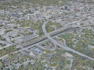 Topeka City, KS, USA (2023) 3D Model preview