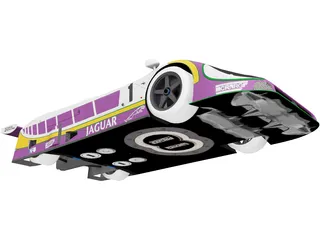 Jaguar XJR-9 (1989) 3D Model preview