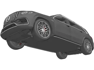 Mercedes-AMG GLS63 (2022) 3D Model preview