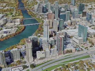 Austin City, TX, USA (2024) 3D Model preview