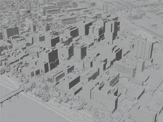 Harrisburg City, PA, USA (2022) 3D Model preview