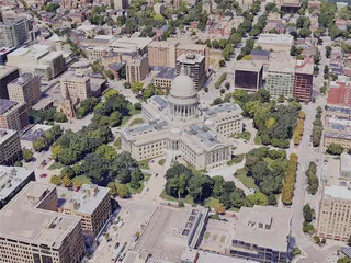 Madison City, WI, USA (2023) 3D Model preview