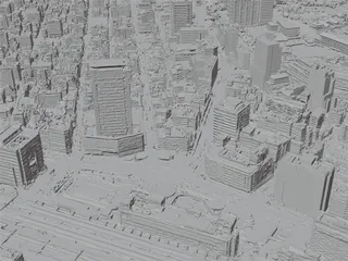 Shizuoka City, Japan (2023) 3D Model preview