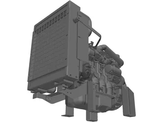 Isuzu 4LE1 Auxilary Engine 3D Model preview