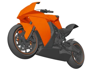 KTM 1190 RC8 R Track 3D Model preview