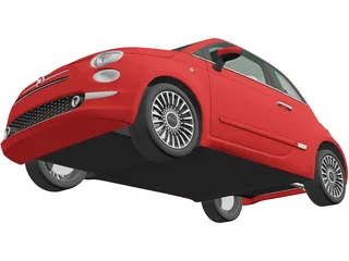 Fiat 500 (2015) 3D Model preview