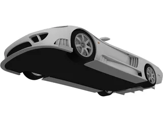 Saleen S7 Twin Turbo (2009) 3D Model preview