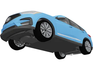 Acura RDX (2019) 3D Model preview