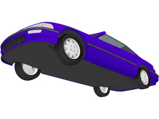 Acura Integra Sedan (1990) 3D Model preview