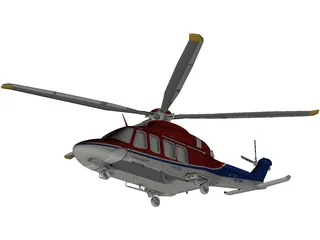AgustaWestland AW139D 3D Model preview