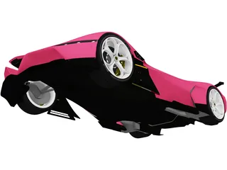Alfa Romeo 8C-R Tazio (2020) 3D Model preview