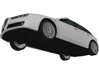 Alfa Romeo 159 Sportwagon (2011) 3D Model preview