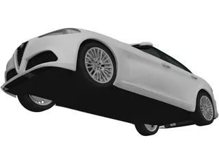 Alfa Romeo Giulia (2016) 3D Model preview