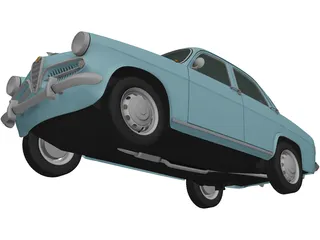 Alfa Romeo Giulietta 750 Berlina (1955) 3D Model preview