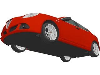 Alfa Romeo Giulietta Quadrifoglio Verde (2014) 3D Model preview