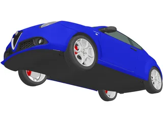 Alfa Romeo MiTo Veloce (2016) 3D Model preview
