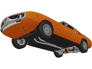 Alfa Romeo Montreal (1970) 3D Model preview