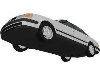 Audi 100 Sedan (1991) 3D Model preview