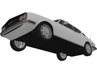 Audi 100 Coupe S (1970) 3D Model preview