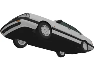 Audi 200 Sedan (1983) 3D Model preview