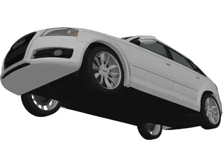 Audi A3 Sportback (2011) 3D Model preview