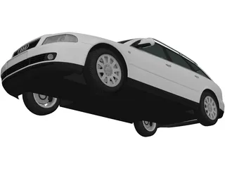 Audi A4 Avant (1999) 3D Model preview