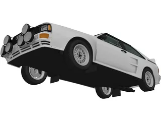 Audi Quattro A2 (1981) 3D Model preview
