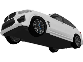 BMW X3M Competition (2020) 3D Model preview