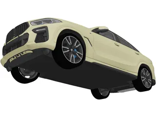 BMW X6 M50i (2020) 3D Model preview
