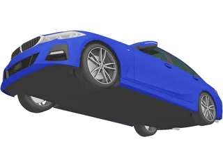 BMW 3-Series Sedan M Sport (2019) 3D Model preview